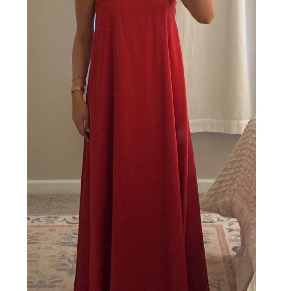 ANTONIO MELANI Strapless Scarlet Dress